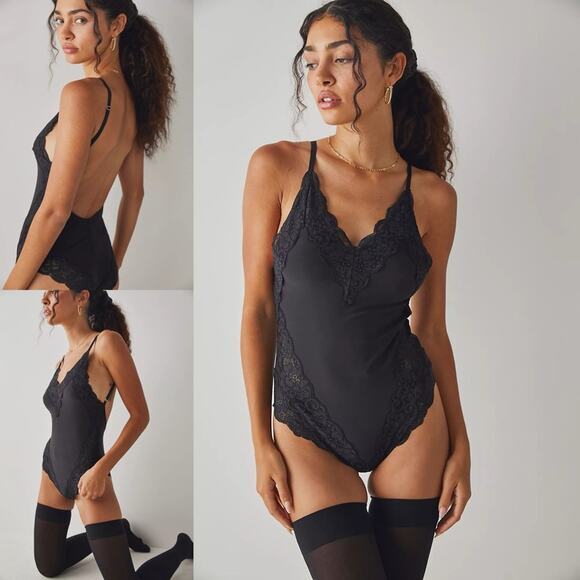 HAH Tops - We are‎ HAH Back Off Bodysuit Noir Black